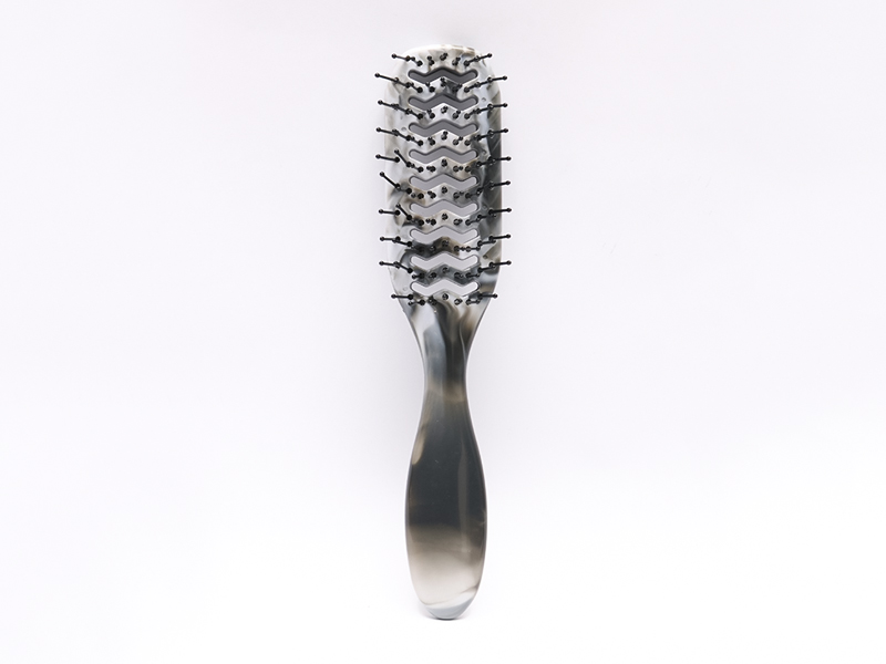 Plastic Natural Vented Paddle Hair Brush para sa Makapal na Buhok