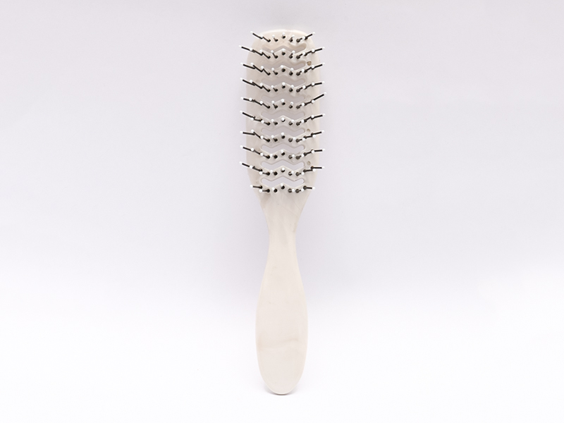 Plastic Natural Vented Paddle Hair Brush para sa Makapal na Buhok