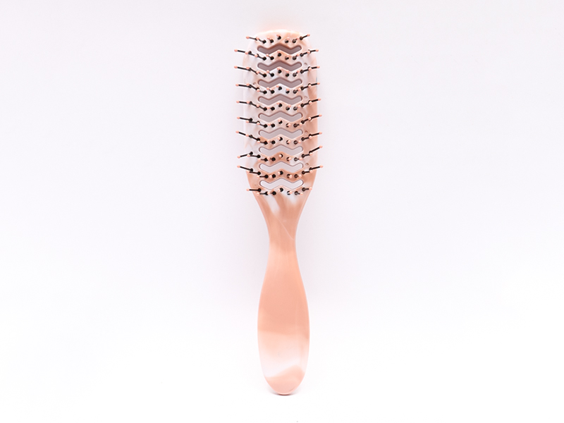 Plastic Natural Vented Paddle Hair Brush para sa Makapal na Buhok