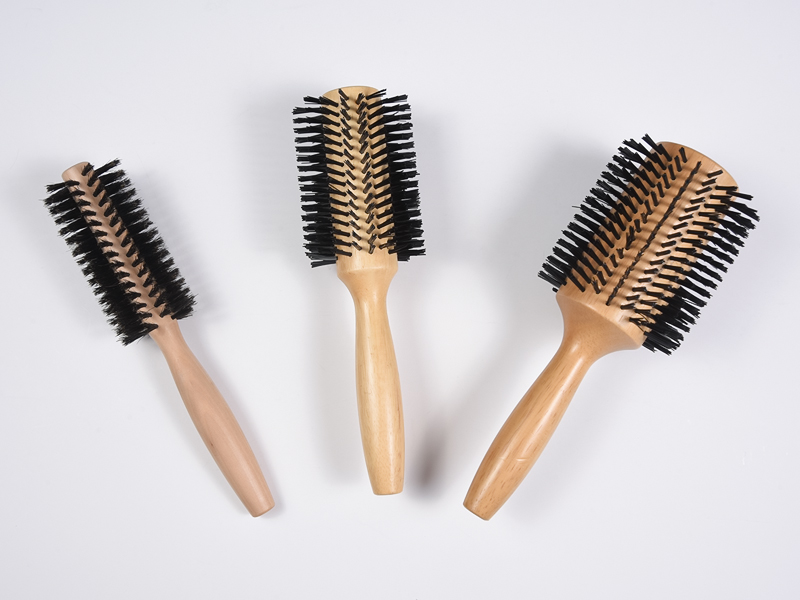 Round Wooden Bamboo Styling Hair Brush