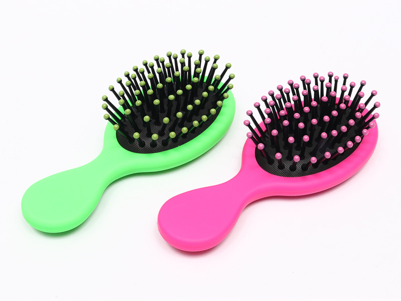 Mini Baby Wig Maliit na Wooden Curved Paddle Hair Brush