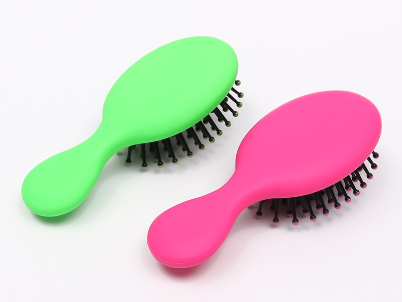 Mini Baby Wig Maliit na Wooden Curved Paddle Hair Brush