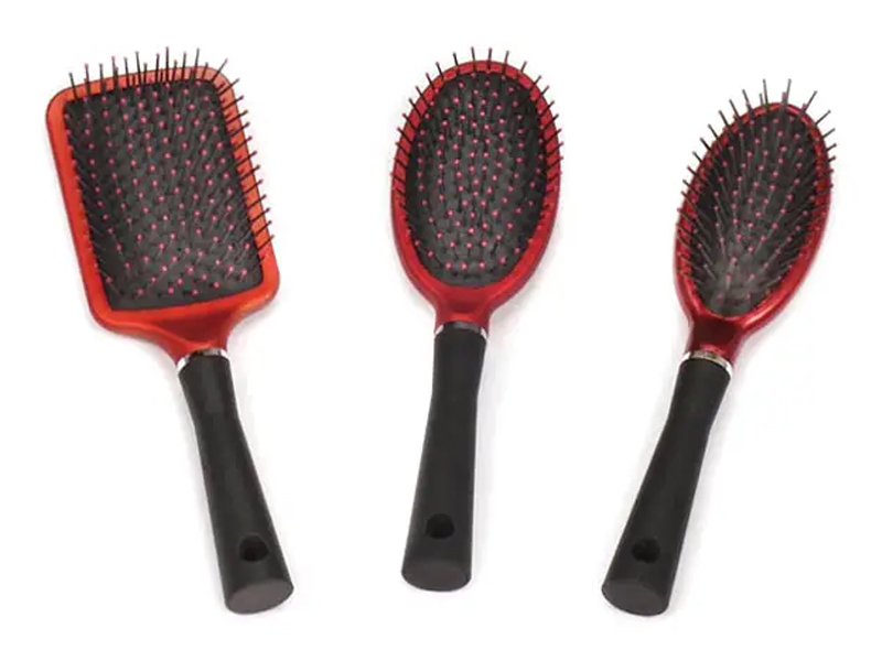 Rubber Coating Plastic Cushion at Vent Hair Brush Set