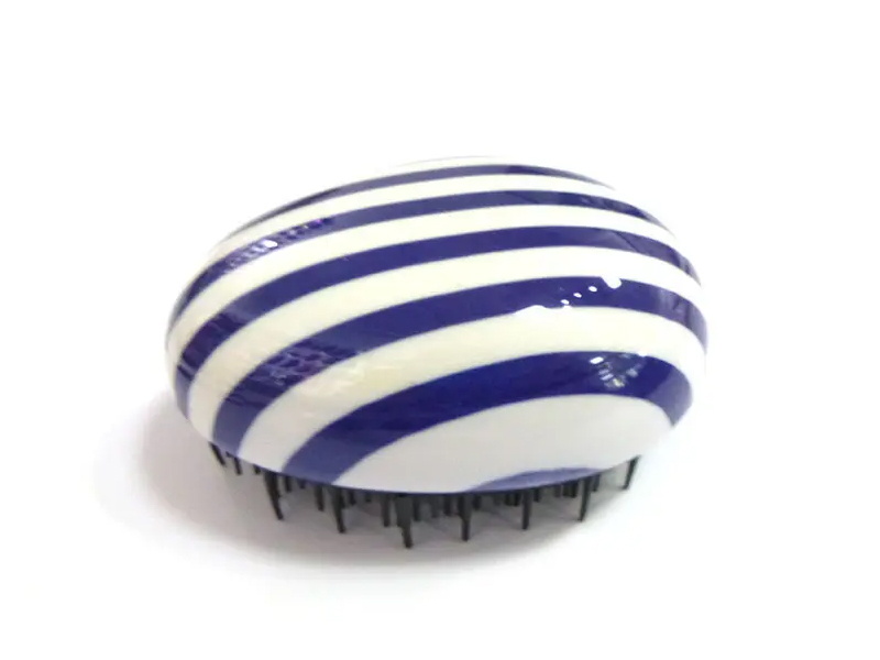 Mga Bata na Transparent na Lavender Colored Detangler Egg Small Hair Brush