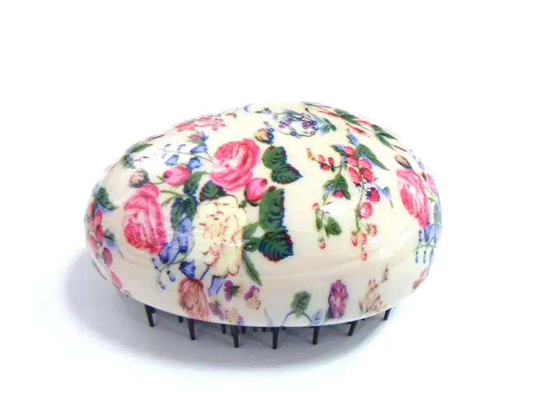 Mini Detangling Egg Shape Round Hair Brush
