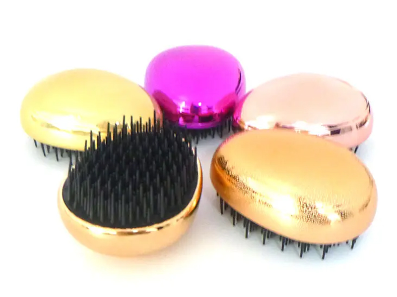 Mini Egg Shaped Travel Detangling Hair Brush