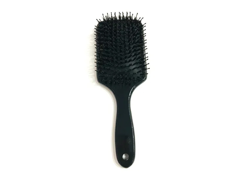 Boar Bristle Massage Wooden Paddle Detangler Bamboo Hair Brush