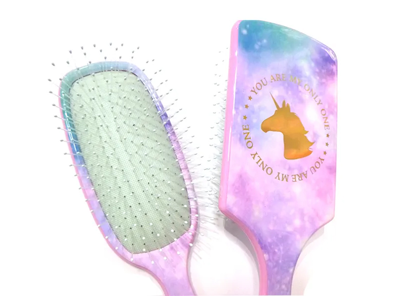 Sparkle Unicorns Colorful Plastic Hair Brush
