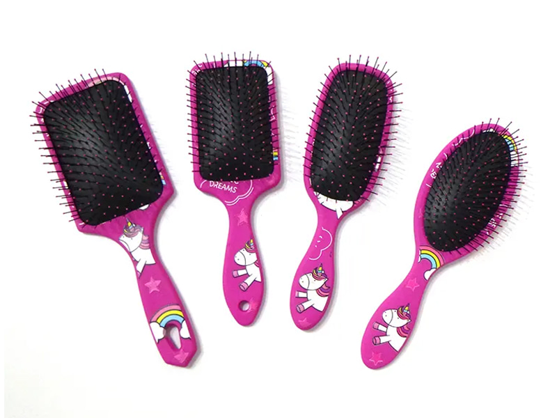 Kid Baby Small Black Pins Wet Mini Detangling Hair Brush