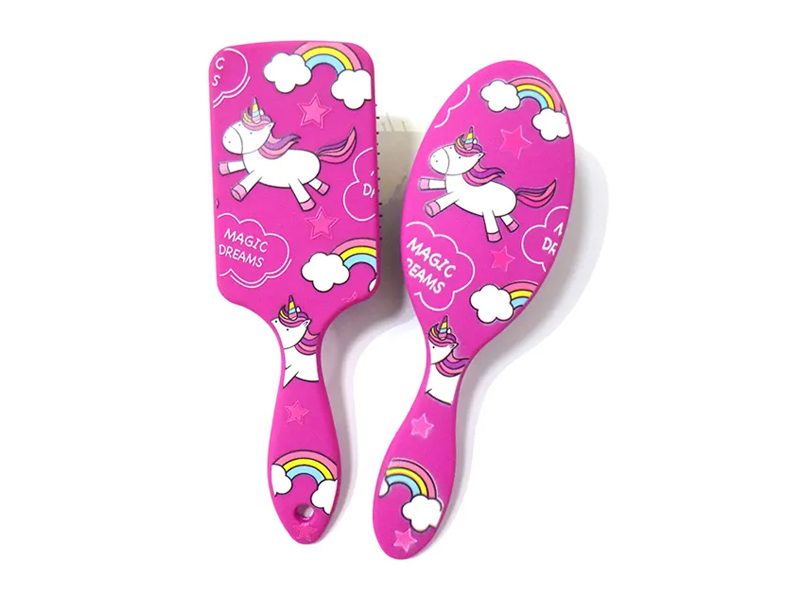 Kid Baby Small Black Pins Wet Mini Detangling Hair Brush