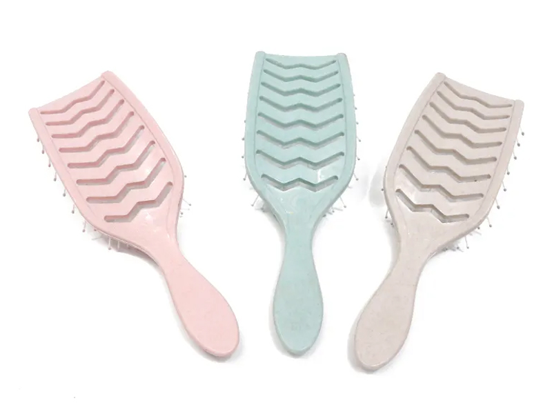 Color Massage Curved Detangling Hair Brush
