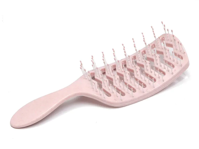 Color Massage Curved Detangling Hair Brush