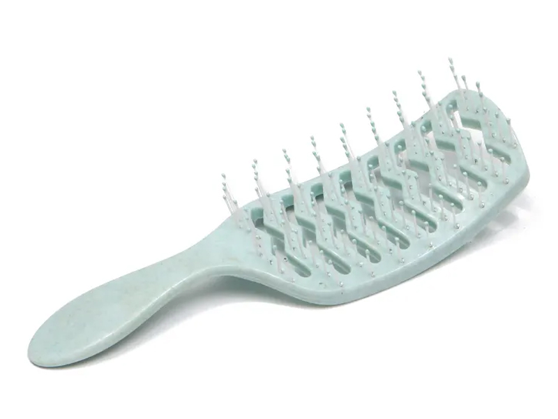 Pink Plastic Portable Abs Eco-friendly Waterproof Detangling Hair Brush