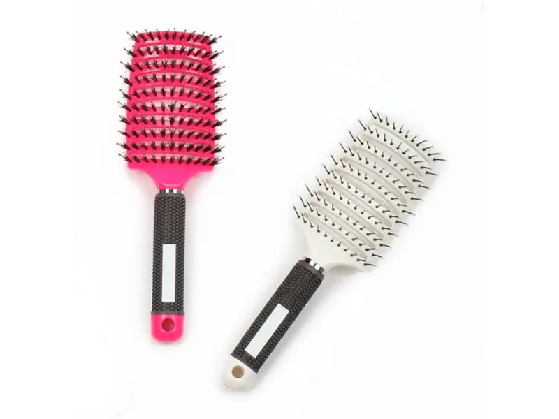 Plastic Scalp Massage Vent Brush ng Buhok