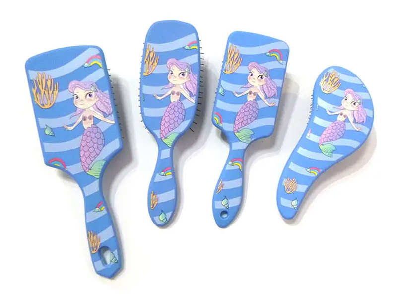 Makukulay na Plastic Vent Waves Curly Hair Brushes