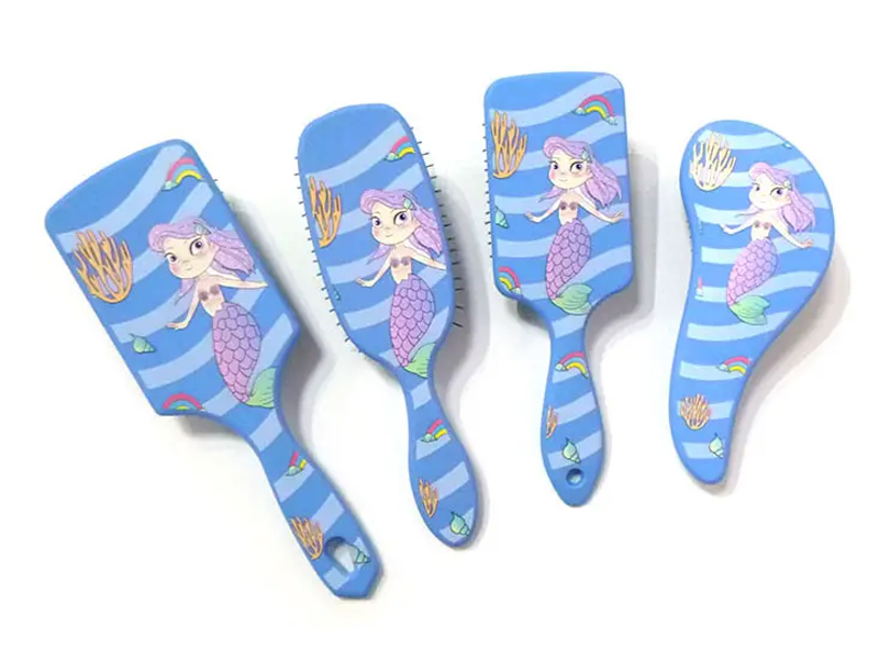 Makukulay na Plastic Vent Waves Curly Hair Brushes