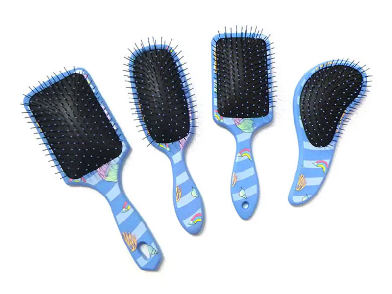 Makukulay na Plastic Vent Waves Curly Hair Brushes