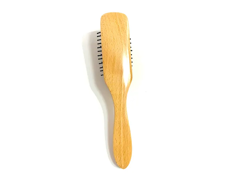 Men Wooden Detangle Cushion Brush ng Buhok