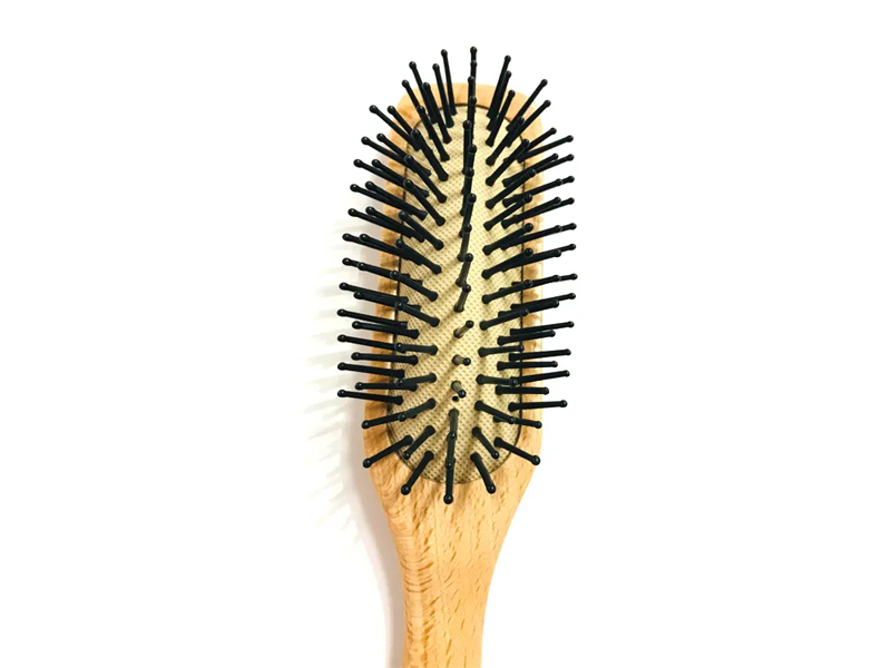 Men Wooden Detangle Cushion Brush ng Buhok