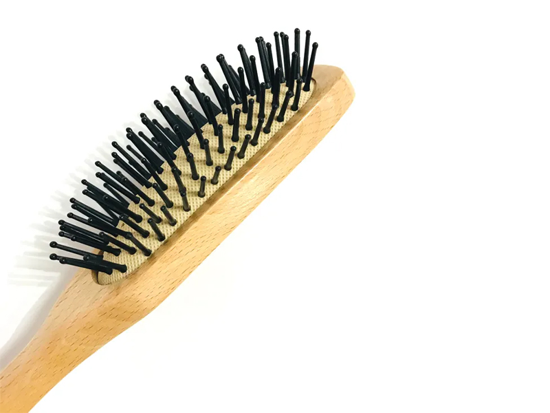 Men Wooden Detangle Cushion Brush ng Buhok