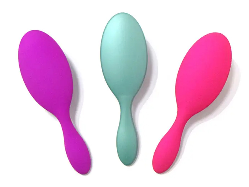 Detangling Brush Rubber Coating Hair Brush