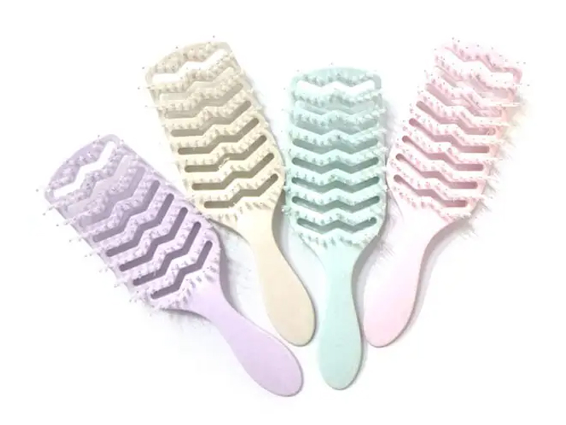 Plastic Natural Vented Paddle Hair Brush