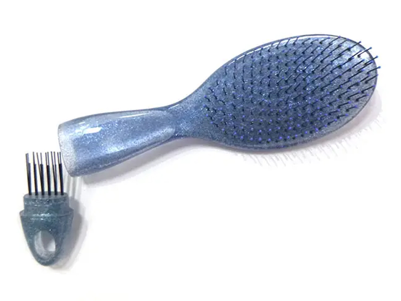 Transparent Detangling Glitter Hair Brush