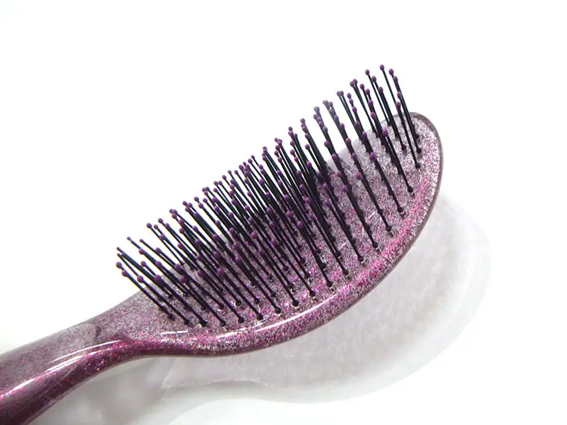 Transparent Detangling Glitter Hair Brush