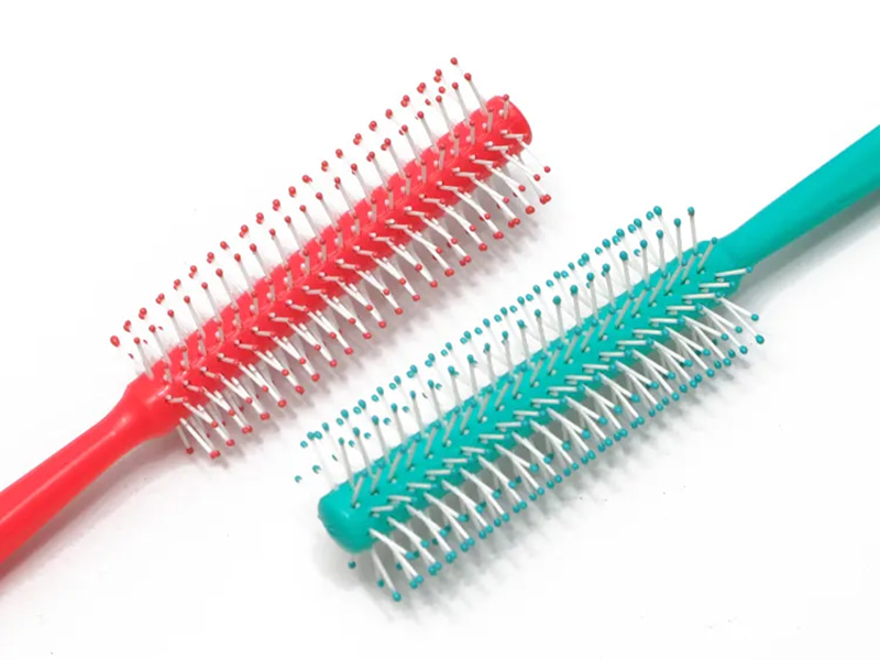 Kids Detangling Color Pink Wig Round Octopus Brushes