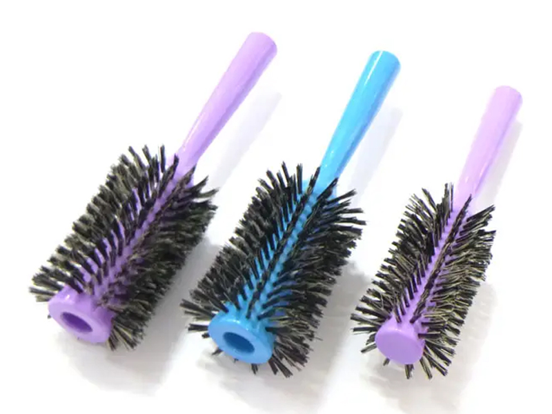 Round Colorful Nylon at Boar Bristle Hair Styling Hair Brush
