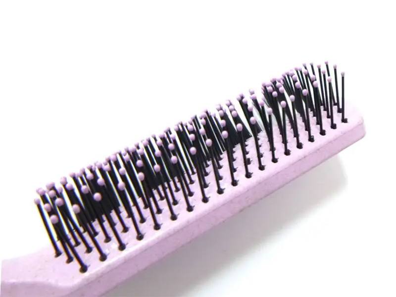 Plastic na Makukulay na Detangling Hair Brush
