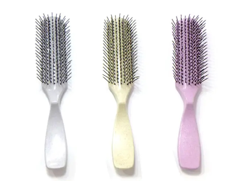 Plastic na Makukulay na Detangling Hair Brush