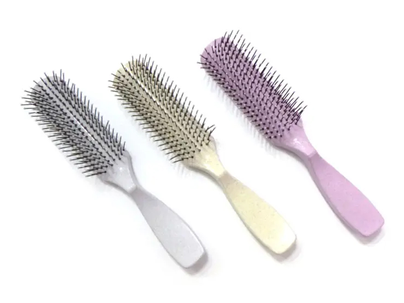 Plastic na Makukulay na Detangling Hair Brush