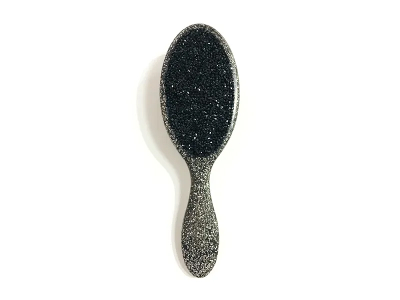 Alahas Bling Oval Plastic Hair Brush na May Handle