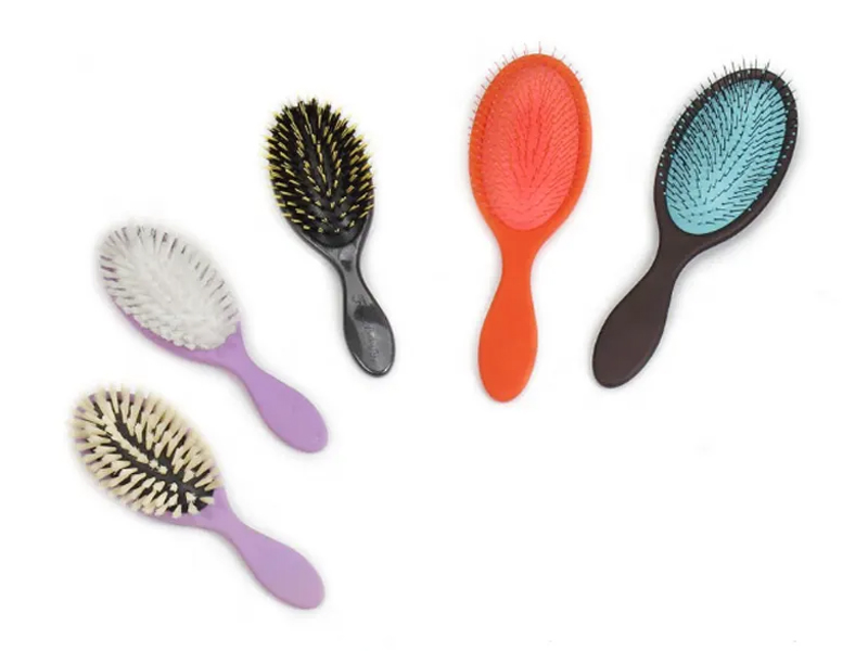 ABS Plastic Paddle Oval Detangling Hair Brush