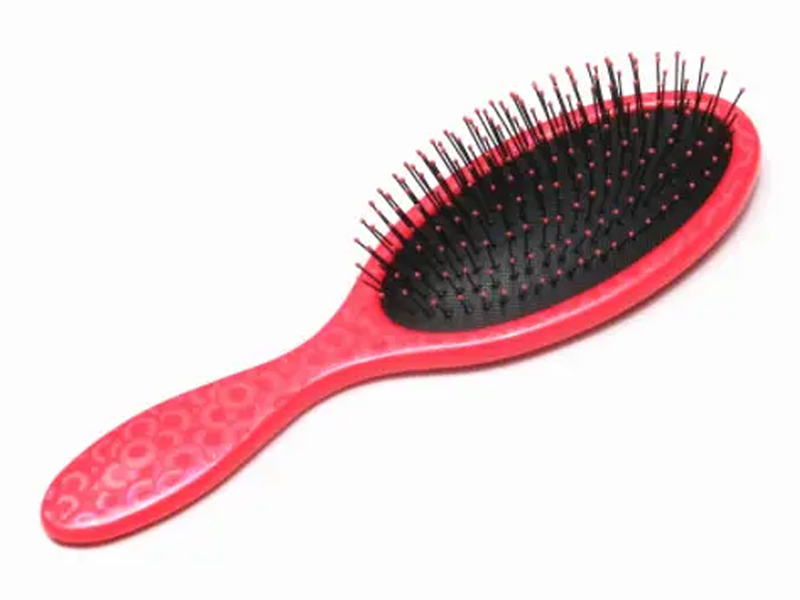 Magarbong Naka-print na Makintab na Oval Detangling Brush