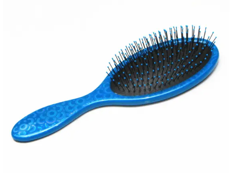 Magarbong Naka-print na Makintab na Oval Detangling Brush