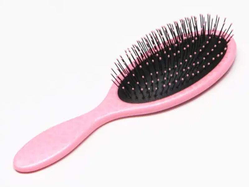 Magarbong Naka-print na Makintab na Oval Detangling Brush