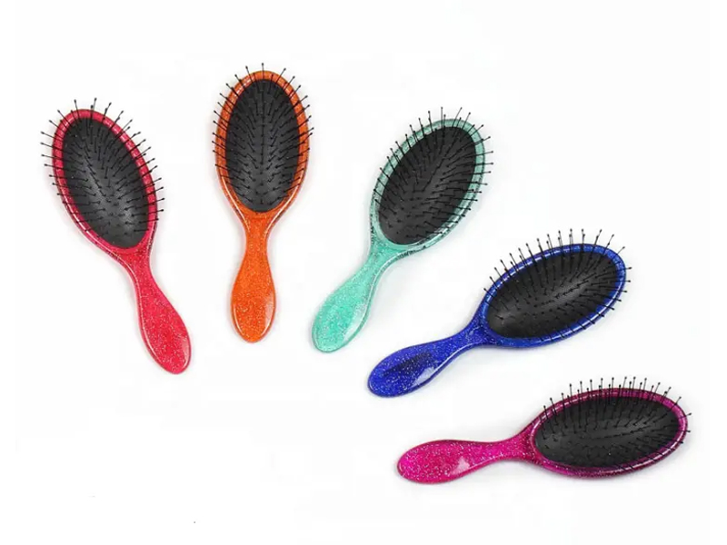 ABS Plastic Paddle Oval Detangling Hair Brush