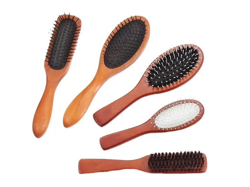 Wooden Cushion Pins Brush ng Buhok
