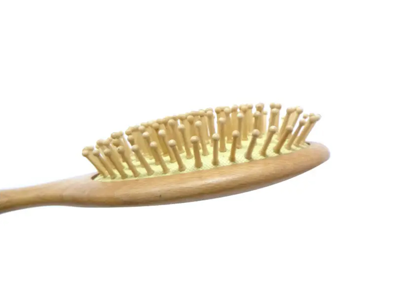Wooden Detangling Oval Boar Bristle Hair Brush