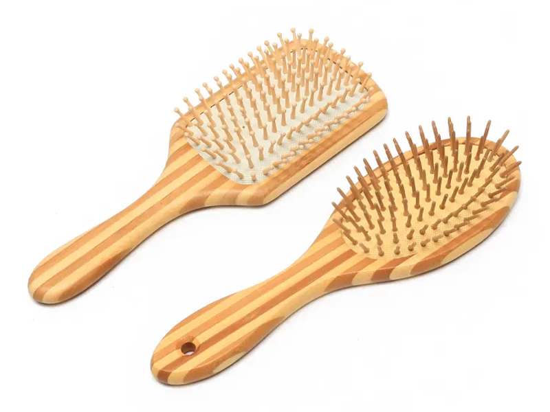 Mga Produktong Pangmasahe ng Bamboo anit na Wood Hair Brush